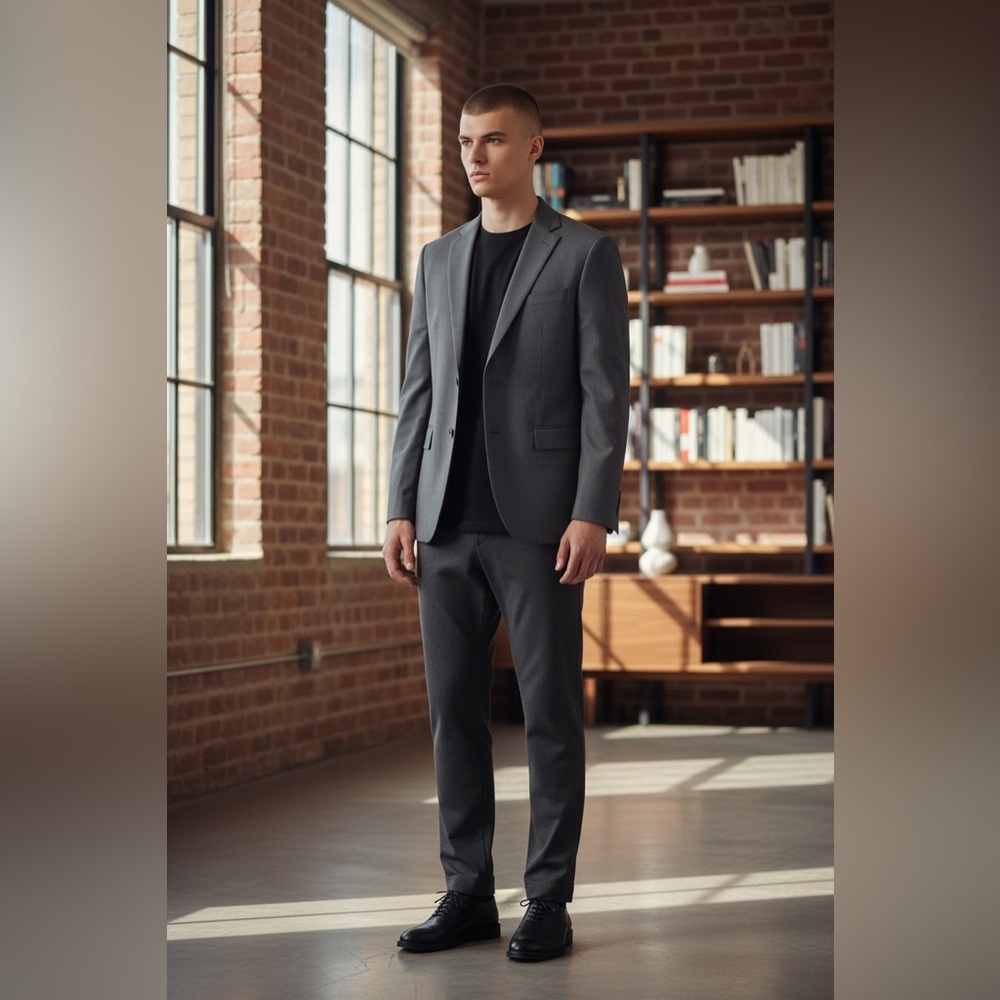 Alton Lane Suit Jacket Blazer Men's Size 38R Tailored Fit Charcoal Gray NWT